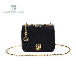 louis vuitton n61653 LOUIS QUATORZE2020新款女士單肩斜挎包牛皮菱格條紋迷你小方包 louisvuittont恤