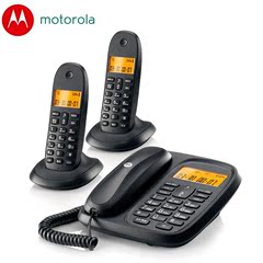 摩托罗拉cl102c 数字无绳电话机 办公子母机 家用无线座机 一拖二