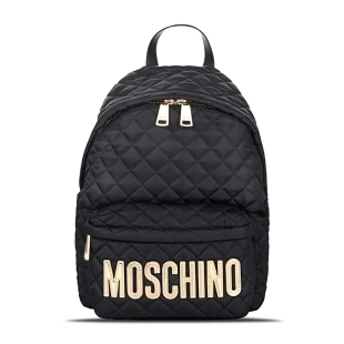 酒神gucci中號尺寸 Moschino 莫斯奇諾女款尼龍雙肩包 7607 黑色中號 酒神gucci