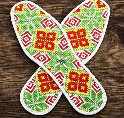 十字绣手工鞋垫花样图案花小格图片