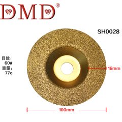 厂家直销DMD 钎焊金刚石碗磨片云石片陶瓷玻璃磨轮大理石磨盘