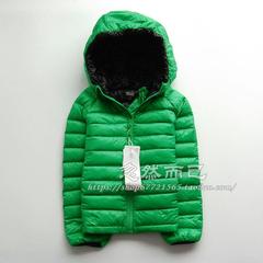 韩版中大童装男女宝宝糖果色连帽羽绒服外套冬季轻便保暖夹克0.2