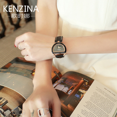 kenzina手表女表时装表女生皮带个性高档女士手表防水时尚款正品