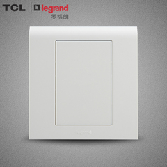 TCL罗格朗开关面板86型墙壁插座面板K5白色系列空白面板白板