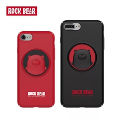 ROCK iPhone7plus手机壳磨砂防摔卡通形象苹果7可爱情侣熊手机套