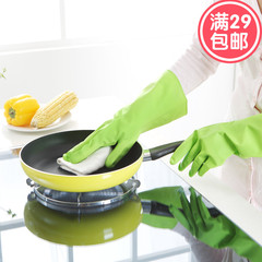 亿美薄款厨房清洁手套耐用洗碗清洁家务手套防水聚力胶手套不加绒