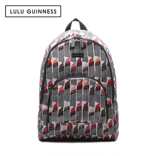 蔻馳印花背包 LULU GUINNESS 露露姬妮斯女士雙肩背包學院風背包時尚印花女款包 背包