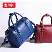 Women bag 2015 winter shoulder hand bag new Europe and the vintage leather bag pillow tide girls