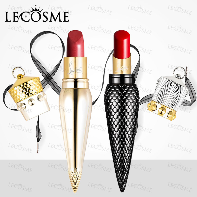 christian louboutin萝卜丁cl女王权杖限量口红唇膏金管黑管