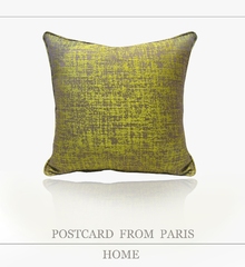 样板房抱枕 精致提绣 凹凸感纹理 现代 简约 紫黄色
