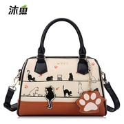 Bathe fish 2015 winter pillow new cartoon character fashion handbags Boston bag shoulder Crossbody bag