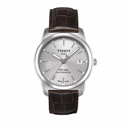 tissot1853天梭pr100瑞士表皮带机械男表t049.407.16.031.00