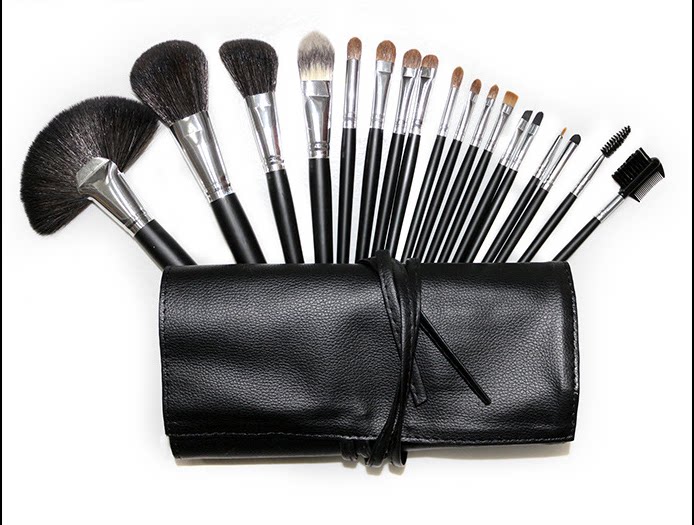 动物毛化妆套刷 高品质18支化妆刷 专业美妆用具化妆师专用套刷