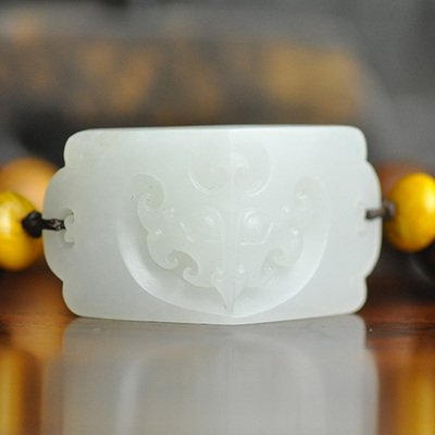 省级玉雕大师叶清作品新疆和田玉籽料虎面手串22.45g yq-10