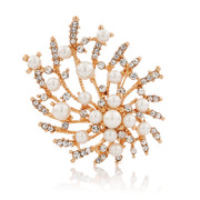Pack email female Korean rhinestones brooch corsage pin clasp Korea tide jewelry