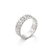 Love jewellery geometric openwork silver ring women fashion wide ring ring ring joint package mail