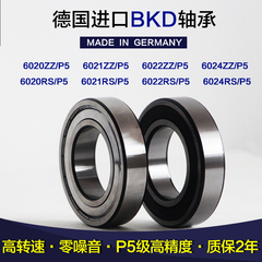 德国BKD深沟球进口轴承6020/6021/6022/6024/ZZ/RS/P5机床轴承