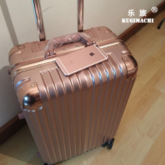 KUGIMACHI/乐旅时尚男女行李箱铝框拉杆箱包角旅行箱托运箱登机箱