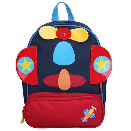 冠军小熊幼儿园宝宝儿童书包 可爱卡通飞机男女孩子旅行双肩背包