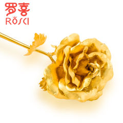 rosci/罗喜24K金箔玫瑰花创意表白浪漫情人节礼物送女友生日礼物