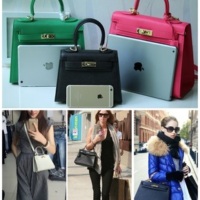 香港代购正品house of hello恶搞包18寸mini kelly凯莉包25寸女包