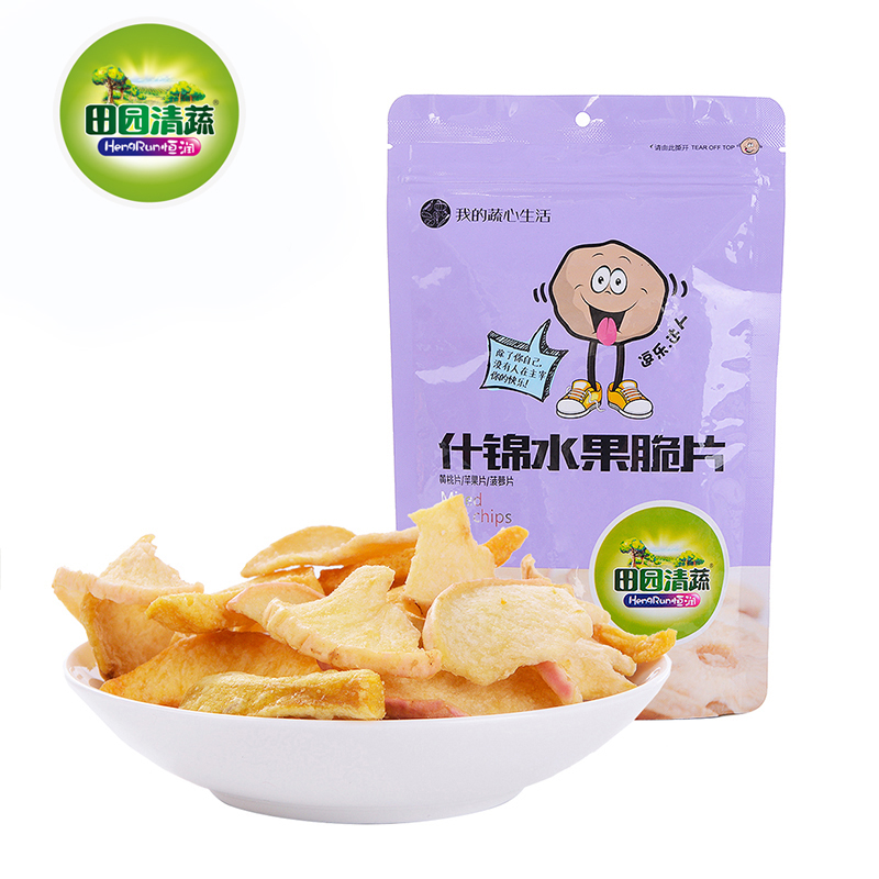 袋装什锦水果脆片 蔬菜干  孕妇零食即食果蔬胡萝卜干 黄桃干产品展示图4