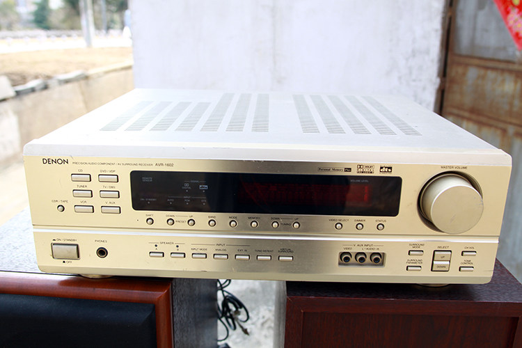 原装日本denon 二手天龙avr-1602 家庭影院5.1av功放 带光纤同轴