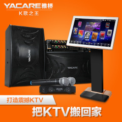 Yacare/雅桥 家用卡拉OK音响套装带点歌机家庭KTV电视K歌音箱话筒