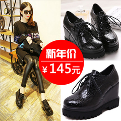 Spring 2016 new wedges shoes Korean version of platform shoes platform Joker high casual shoes waterproof low shoes