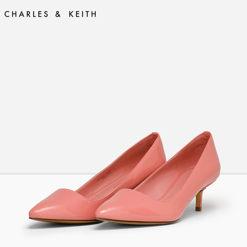 CHARLES&KEITH高跟鞋 CK1-60360540 尖头甜美中跟女单鞋产品展示图2