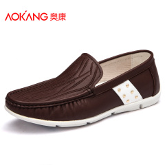 Aucom daily casual shoes men's spring 2015 new men's trend colour matching shoes comfortable and easy to drive