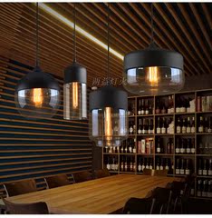 loft复古简约吧台餐厅客厅吊灯北欧个性创意玻璃吊灯灯具灯饰