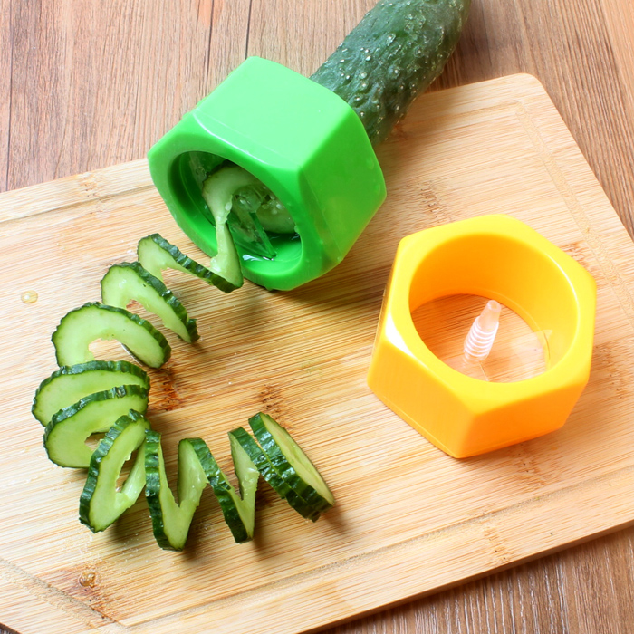 螺旋黄瓜切片器沙拉卷花器切片刀萝卜黄瓜刨片器花样雕花工具刀