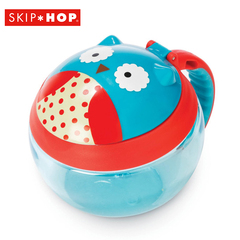 美国SKIP HOP 动物园随行零食杯 防泼洒 带盖带手柄 儿童餐具正品