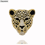 Smile bags mail brooch men host suit suit pin Europe and fashionable Leopard Club accessories