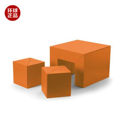 日本metrocs  Carton Furniture 纸板凳积木家具 儿童套组 桔色