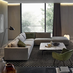 装典 北欧现代简约休闲转角组合沙发简约欧式客厅布艺沙发S97