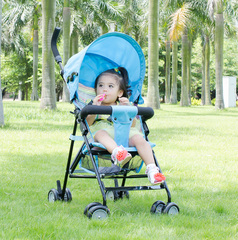 夏季网布透气婴儿推车超轻便携可折叠飞机bb车宝宝减震小儿童伞车