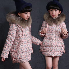 童装女童棉衣棉袄外套2016冬装新款韩版中大童中长款冬季儿童棉服