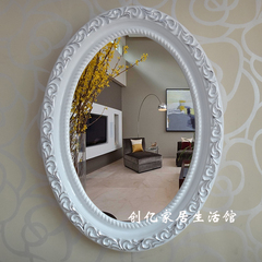 现代欧式椭圆浴室镜 卫浴镜子 梳妆镜 欧式镜 装饰镜梳妆镜婚礼