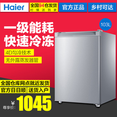 Haier/海尔 BD-103DL 103升抽屉式 单冷冻电冰柜 4D匀冷低霜