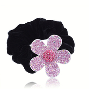 2015 new fine jewelry genuine diamond rope full rhinestone flower flower head Korea hair hair hair bands