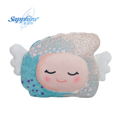 Sapphira索菲尔 包邮索菲仙子地中海精灵 珊瑚绒抱枕毯午睡毯两用