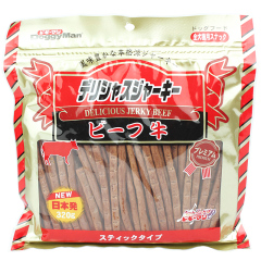 狗狗零食多格漫宠物零食泰迪特制优健牛肉条320g牛肉棒16省包邮