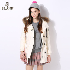 ELAND冬季新品户外休闲保暖羽绒服女EEJD68T03M专柜正品