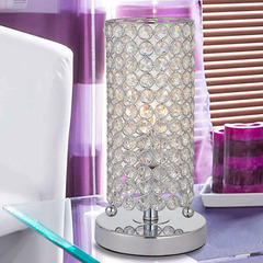 简约现代水晶台灯新婚礼物卧室触摸可调光创意装饰台灯