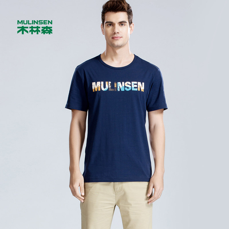 木林森男士夏季短袖t恤
