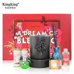 Kingking金王 中秋礼品 鸿福馨禧香薰礼盒套装 商务创意香薰礼盒