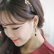 New women''s vintage Pearl drop long earrings small tassels Korea sweet fashion accessories women earrings