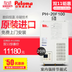 Paloma/百乐满 PH-20F100家用室内超薄强排节能式燃气热水器